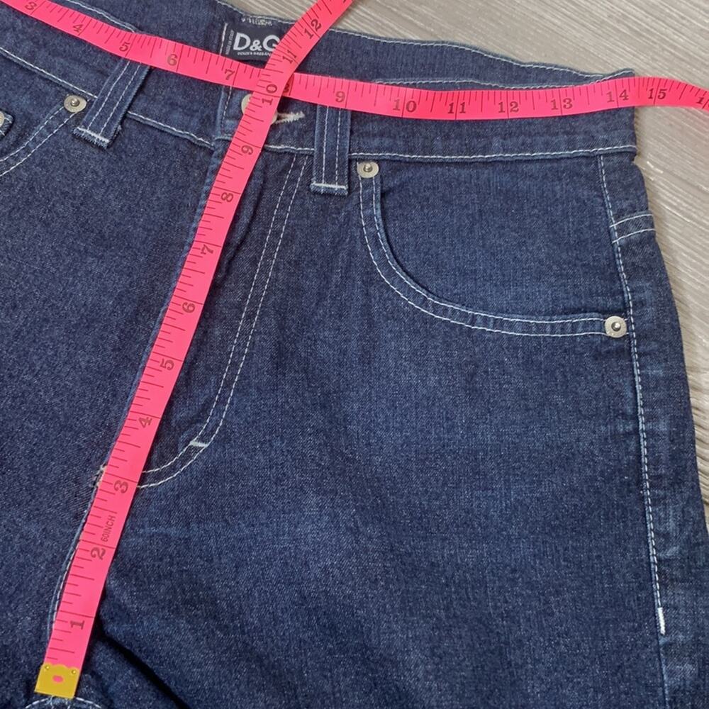 D&G dolce & Gabbana mom jeans high rise dark wash sz 31 - Picture 5 of 7